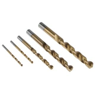 RS PRO 25-Piece High Speed Steel Titanium Coated Twist Drill Bit Set for Metal 1 mm to 13 mm 467-9060