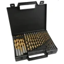 RS PRO 25-Piece High Speed Steel Titanium Coated Twist Drill Bit Set for Metal 1 mm to 13 mm 467-9060