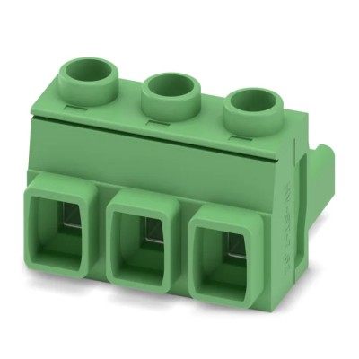 Phoenix Contact Pluggable Terminal Block 3-Contact, 7.62 mm Pitch, 1 Row, 16A, 1kV, Polyamide Housing 1714281