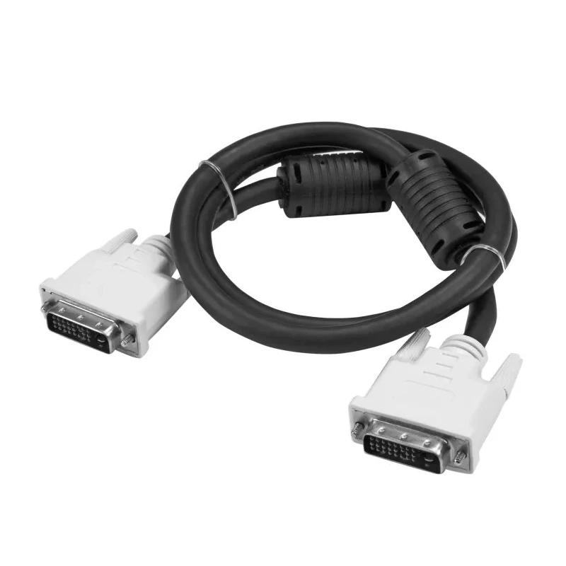 RS PRO Male DVI-D Dual Link to Male DVI-D Cable 3 m Black Polyvinyl Chloride Jacket DVIDDMM3M