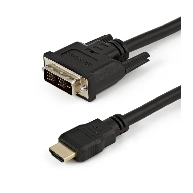 StarTech.com HDDVIM series 1.5 m 1920 x 1200 HDMI Cable Male DVI-D Single Link to Male DVI-D HDMI 1.2 Black HDDVIMM150CM