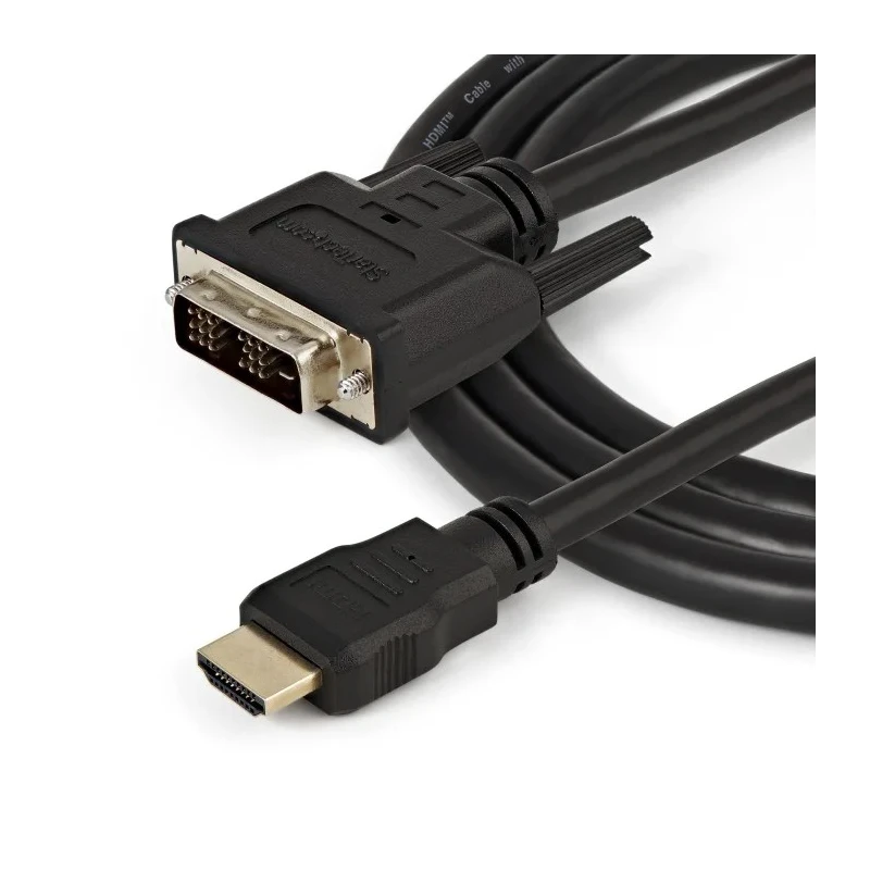 StarTech.com HDDVIM series 1.5 m 1920 x 1200 HDMI Cable Male DVI-D Single Link to Male DVI-D HDMI 1.2 Black HDDVIMM150CM