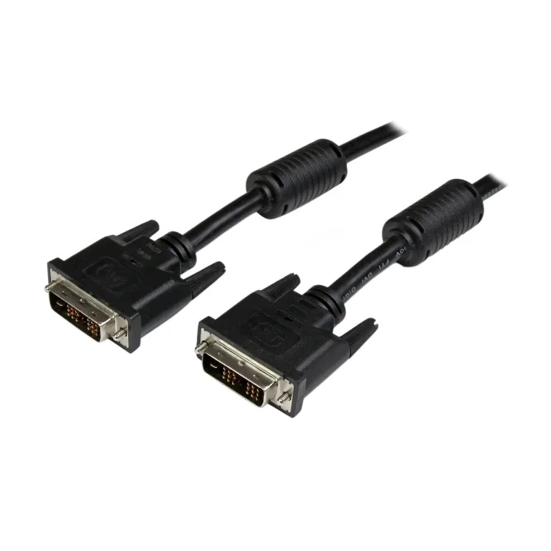 RS PRO Male DVI-D Single Link to Male DVI-D Cable 5m Black Polyvinyl Chloride DVIDSMM5M