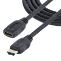 StarTech.com HDEXT series 2 m 4K 30Hz HDMI Cable Male to Female HDMI 1.4 Black HDEXT2M