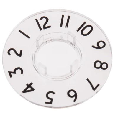 RS PRO Potentiometer Dial 29 mm Knob Diameter Clear Plastic, 6 mm Height for 11 mm Circular Shaft 468-0650