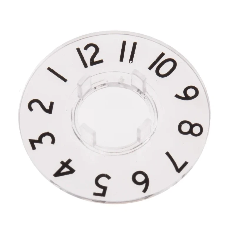 RS PRO Potentiometer Dial 29 mm Knob Diameter Clear Plastic, 6 mm Height for 11 mm Circular Shaft 468-0650
