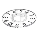 RS PRO Potentiometer Dial 29 mm Knob Diameter Clear Plastic for 11 mm Circular Shaft 468-0644