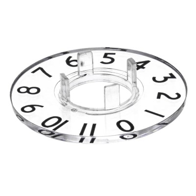 RS PRO Potentiometer Dial 29 mm Knob Diameter Clear Plastic for 11 mm Circular Shaft 468-0644