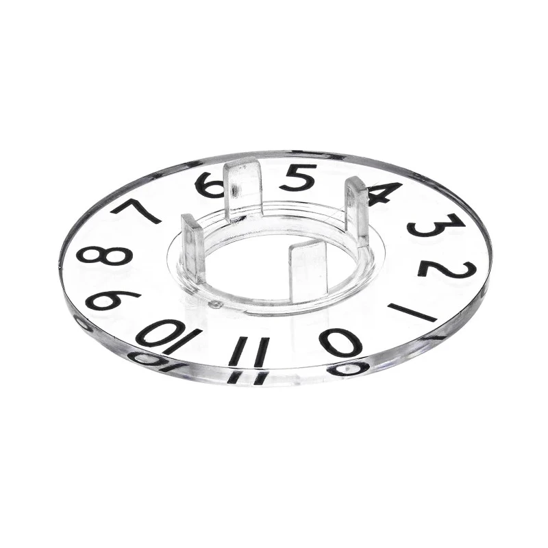 RS PRO Potentiometer Dial 29 mm Knob Diameter Clear Plastic for 11 mm Circular Shaft 468-0644
