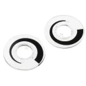 RS PRO 29 mm Knob Diameter Clear Potentiometer Dial for 11 mm Circular Shaft 468-0666