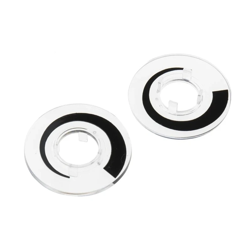 RS PRO 29 mm Knob Diameter Clear Potentiometer Dial for 11 mm Circular Shaft 468-0666