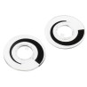 RS PRO 29 mm Knob Diameter Clear Potentiometer Dial for 11 mm Circular Shaft 468-0666