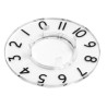 RS PRO 36.8 mm Knob Diameter Clear Potentiometer Dial for 17 mm Shaft Circular 468-0701