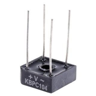 Vishay Bridge Rectifier 400 V 55 A 4-Pin Single Through Hole D-46 Package VS-KBPC104