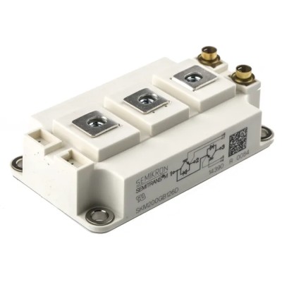 Semikron Danfoss N-Channel IGBT Module 260 A 1200 V 7-Pin SEMITRANS Panel SKM200GB126D