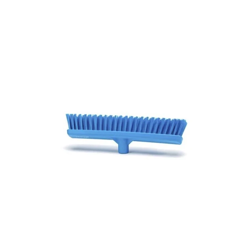 Vikan Broom Blue for Wet Areas and Dry Areas 410mm Width, 52mm Bristle Length, Push Broom Style 31743