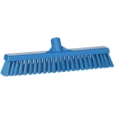 Vikan Broom Blue for Wet Areas and Dry Areas 410mm Width, 52mm Bristle Length, Push Broom Style 31743