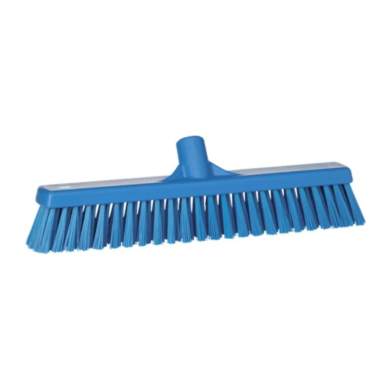 Vikan Broom Blue for Wet Areas and Dry Areas 410mm Width, 52mm Bristle Length, Push Broom Style 31743