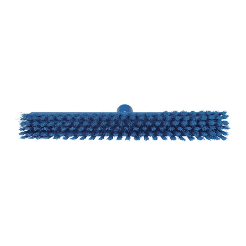 Vikan Broom Blue for Wet Areas and Dry Areas 410mm Width, 52mm Bristle Length, Push Broom Style 31743