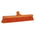 Vikan Push Broom Orange for Wet Areas and Dry Areas, Width 410mm, Bristle Length 52mm, Model 31747
