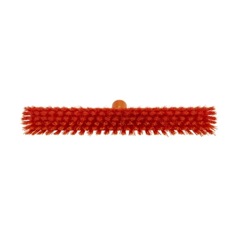 Vikan Push Broom Orange for Wet Areas and Dry Areas, Width 410mm, Bristle Length 52mm, Model 31747