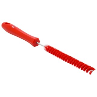 Vikan Red Bottle Brush, 5 mm Bristle Length, 310 mm Overall Length, 15 mm Brush Diameter 53604