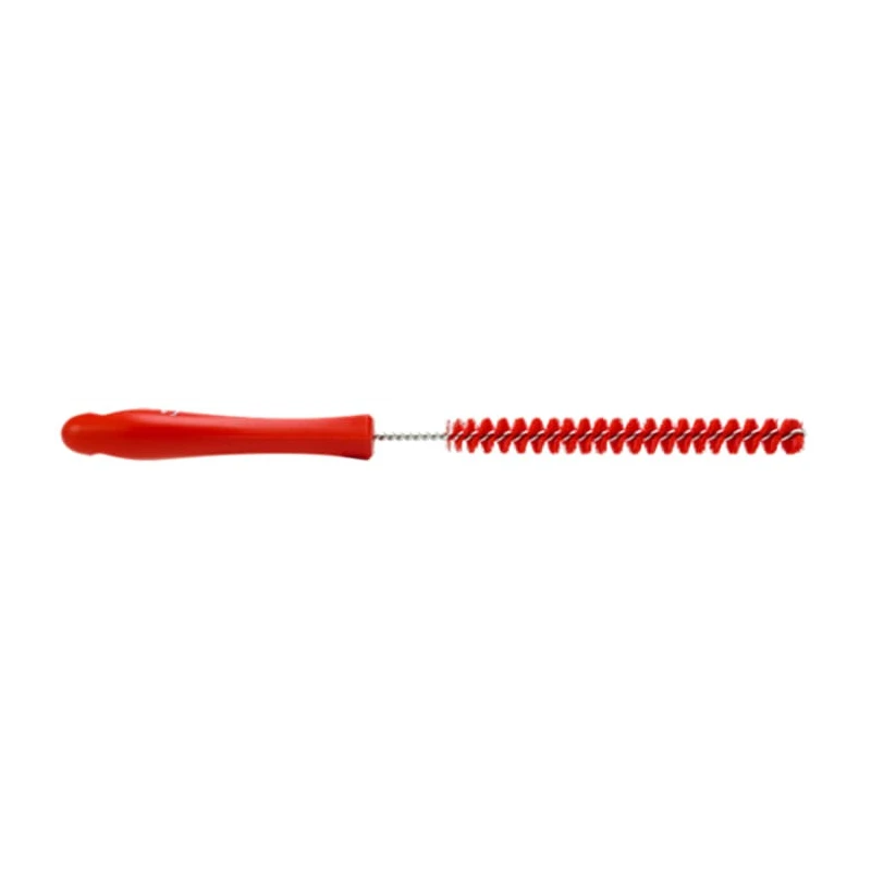 Vikan Red Bottle Brush, 5 mm Bristle Length, 310 mm Overall Length, 15 mm Brush Diameter 53604