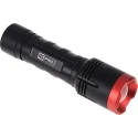 RS PRO 1400 Lumen LED Torch Black Aluminium Housing Spot and Flood Beam 6 AA Batteries 174mm 176-6034