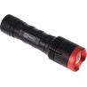 RS PRO 1400 Lumen LED Torch Black Aluminium Housing Spot and Flood Beam 6 AA Batteries 174mm 176-6034