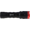 RS PRO 1400 Lumen LED Torch Black Aluminium Housing Spot and Flood Beam 6 AA Batteries 174mm 176-6034