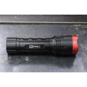 RS PRO 1400 Lumen LED Torch Black Aluminium Housing Spot and Flood Beam 6 AA Batteries 174mm 176-6034