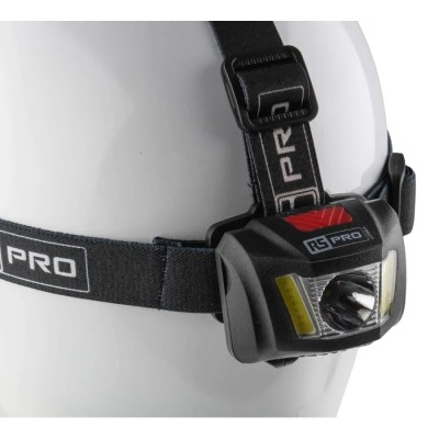 RS PRO LED Head Torch 300 lm, 3 x AAA Batteries, IPX4 Water Resistant, Adjustable Strap 176-6031