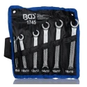 RS PRO 6-Piece Flare Nut Spanner Set 8 x 9 To 18 x 19 mm Chrome Vanadium Steel 468-3586