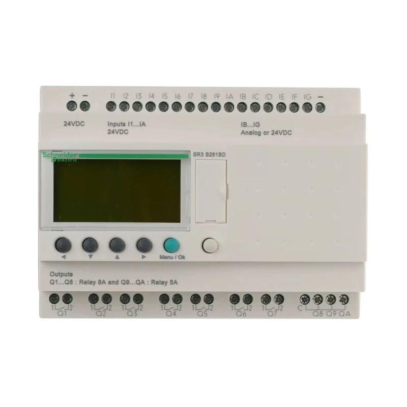Schneider Electric Zelio Logic 2 Series PLC CPU, 16-Input, Analogue and Digital Inputs, 10 Relay Outputs, 24V SR3PACK2BD