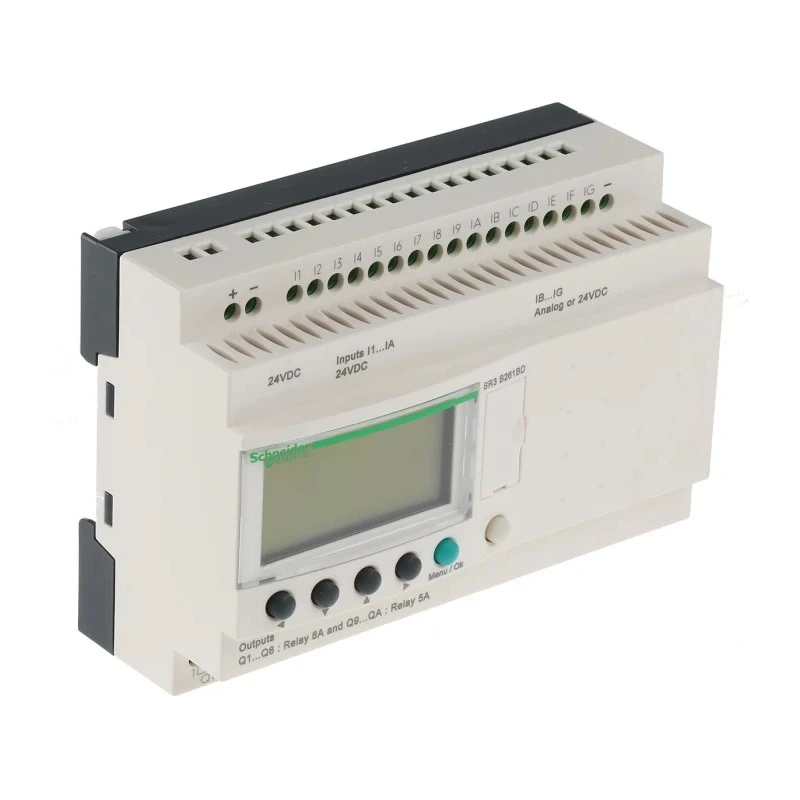 Schneider Electric Zelio Logic 2 Series PLC CPU, 16-Input, Analogue and Digital Inputs, 10 Relay Outputs, 24V SR3PACK2BD