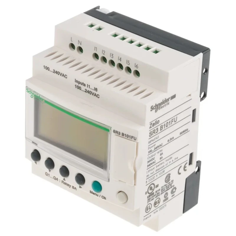 Schneider Electric Zelio Logic 2 Series PLC CPU, 6 Digital Inputs, 4 Relay Outputs SR3PACKFU