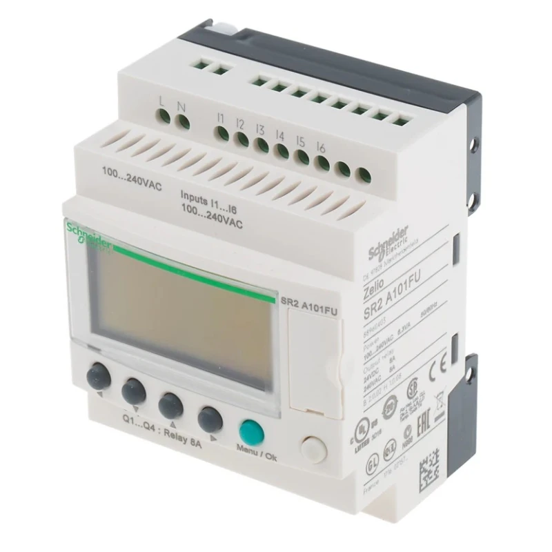 Schneider Electric Zelio Logic Series Logic Module, 6-Input, Discrete Input, 4 Outputs, Relay Output 468-4444