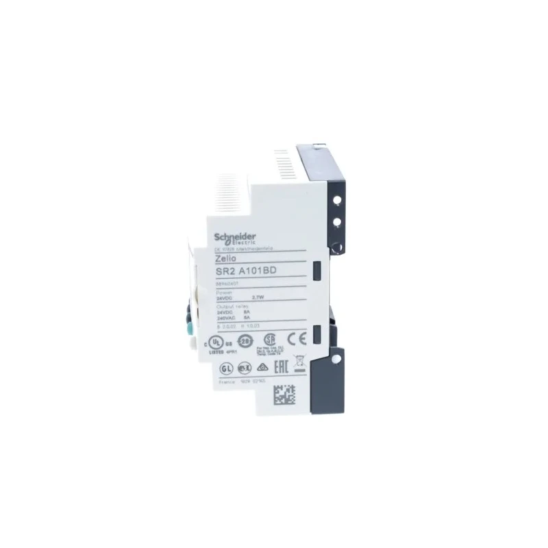 Schneider Electric Zelio Logic Series Logic Module, 6 Inputs, 4 Relay Outputs, Discrete Inputs, 24V DC, DIN Rail SR2A101BD