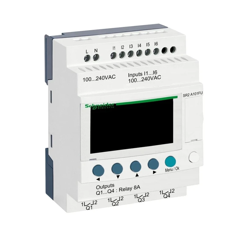 Schneider Electric Zelio Logic Series Logic Module, 6-Input, Discrete Input, 4 Outputs, Relay Output 468-4444