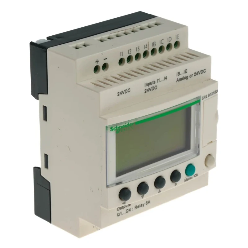 Schneider Electric Zelio Logic Series Logic Module 24V DC Supply, 12 Inputs, Analogue Input, 4 Relay Outputs SR2B121BD