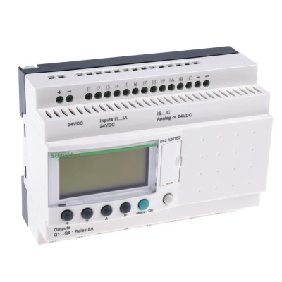 Schneider Electric Zelio Logic Series Logic Module 12-Input Analogue, 8 Relay Outputs, 24V DC SR2A201BD