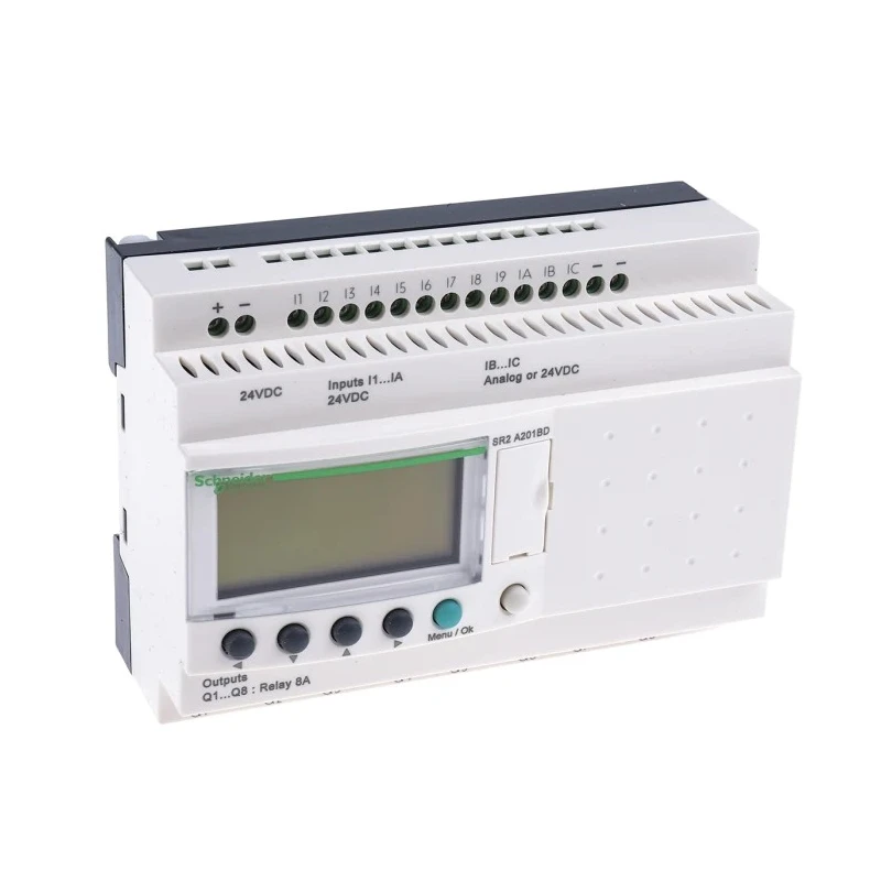 Schneider Electric Zelio Logic Series Logic Module 12-Input Analogue, 8 Relay Outputs, 24V DC SR2A201BD