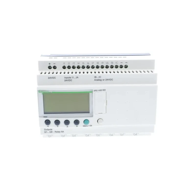 Schneider Electric Zelio Logic Series Logic Module 12-Input Analogue, 8 Relay Outputs, 24V DC SR2A201BD