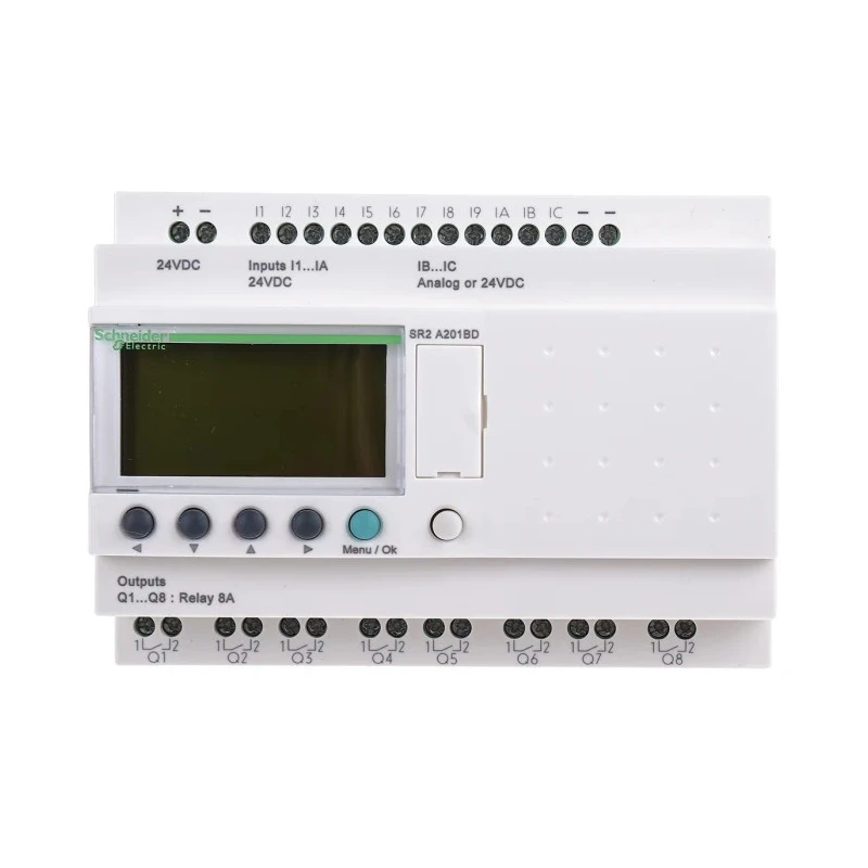 Schneider Electric Zelio Logic Series Logic Module 12-Input Analogue, 8 Relay Outputs, 24V DC SR2A201BD