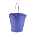 Vikan 6L Plastic Round Bucket with Handle, Purple, 260mm x 270mm x 258mm 56888