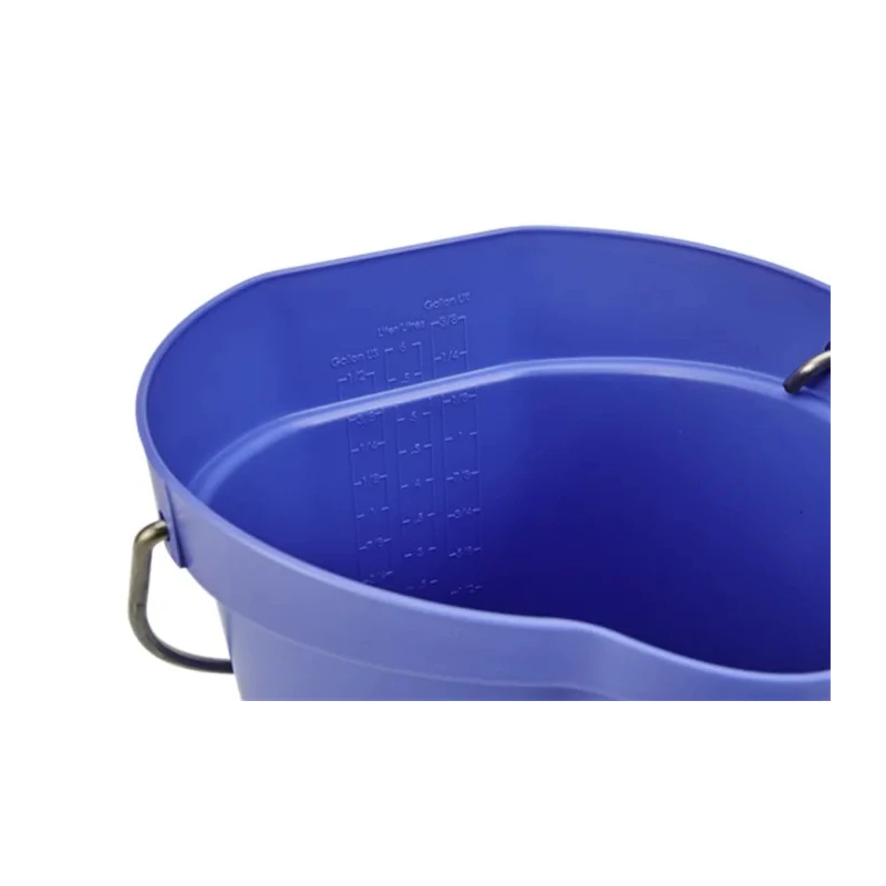 Vikan 6L Plastic Round Bucket with Handle, Purple, 260mm x 270mm x 258mm 56888