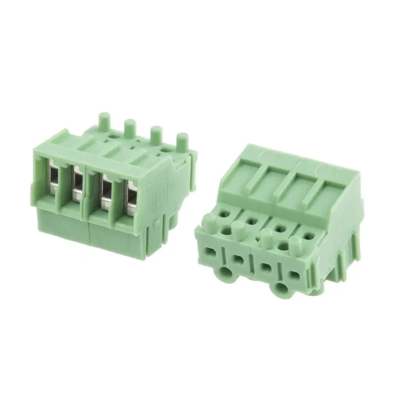 Phoenix Contact Pluggable Terminal Block 4-Contact 3.5 mm Pitch 1 Row 400V Nylon Housing Green PT 1.5/4-PVH-3.5 1984031