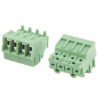 Phoenix Contact Pluggable Terminal Block 4-Contact 3.5 mm Pitch 1 Row 400V Nylon Housing Green PT 1.5/4-PVH-3.5 1984031