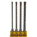 DeWALT 4-Piece SDS Plus Masonry Drill Bit Set, Steel, 5.5 mm to 10 mm DT9702-QZ