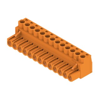 Weidmüller BL Series Pluggable Terminal Block, 13-Contact, 5.08 mm Pitch, 1 Row, 20A, 400V, Right Angle, Screw 1943690000